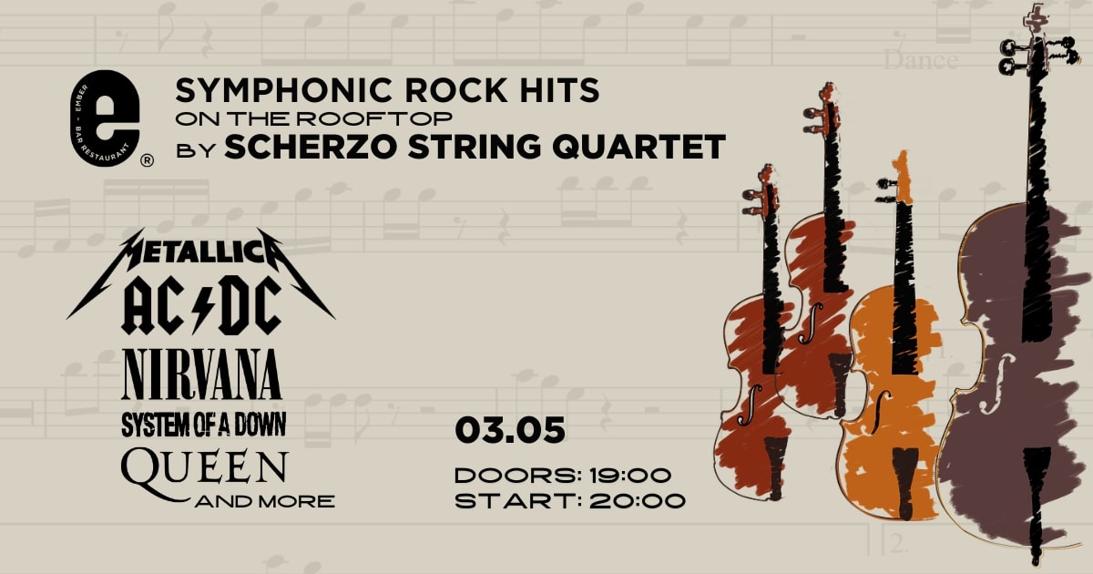 Rock Hits on the Rooftop - String Quartet Show
