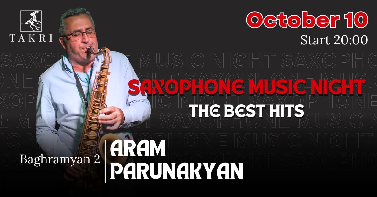 Saxophone music night at Takri | Արամ Պարունակյան
